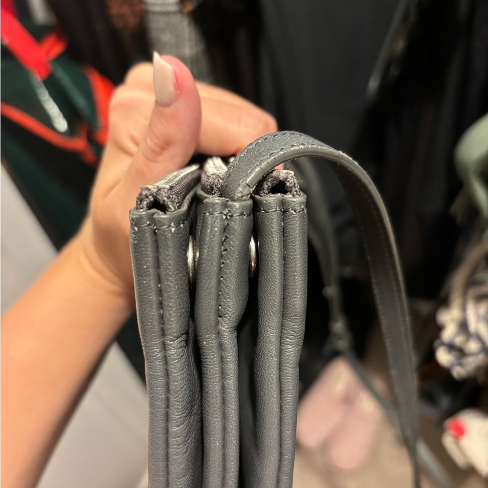 Celine Gray Leather Clutch Trio - Picture 11 of 12